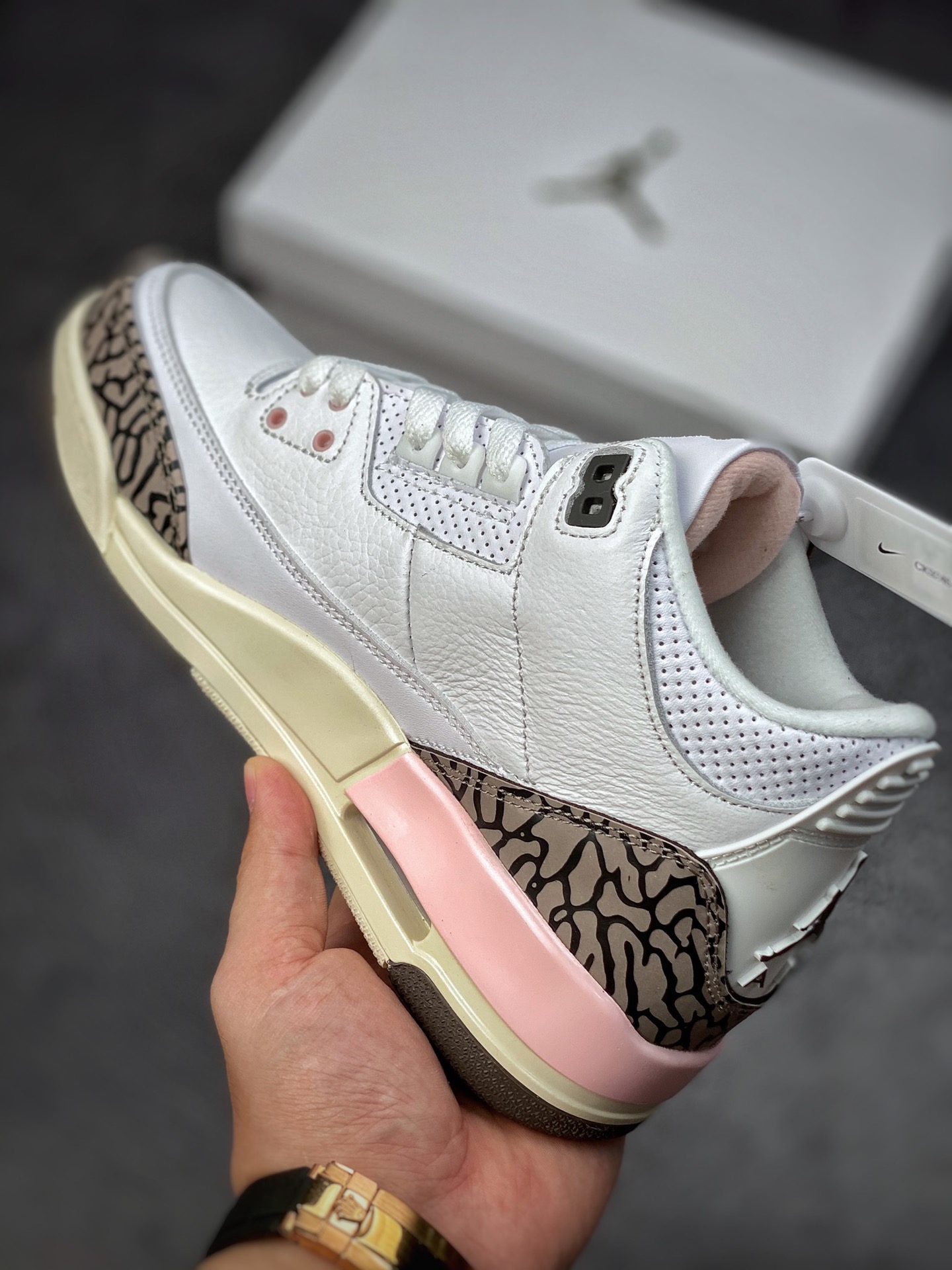 280 Air Jordan 3 Retro ”Dark Mocha” 樱花 白棕粉 CK9246-102