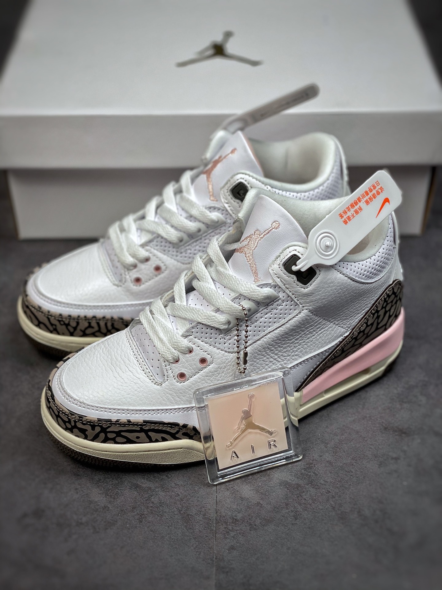 280 Air Jordan 3 Retro ”Dark Mocha” 樱花 白棕粉 CK9246-102