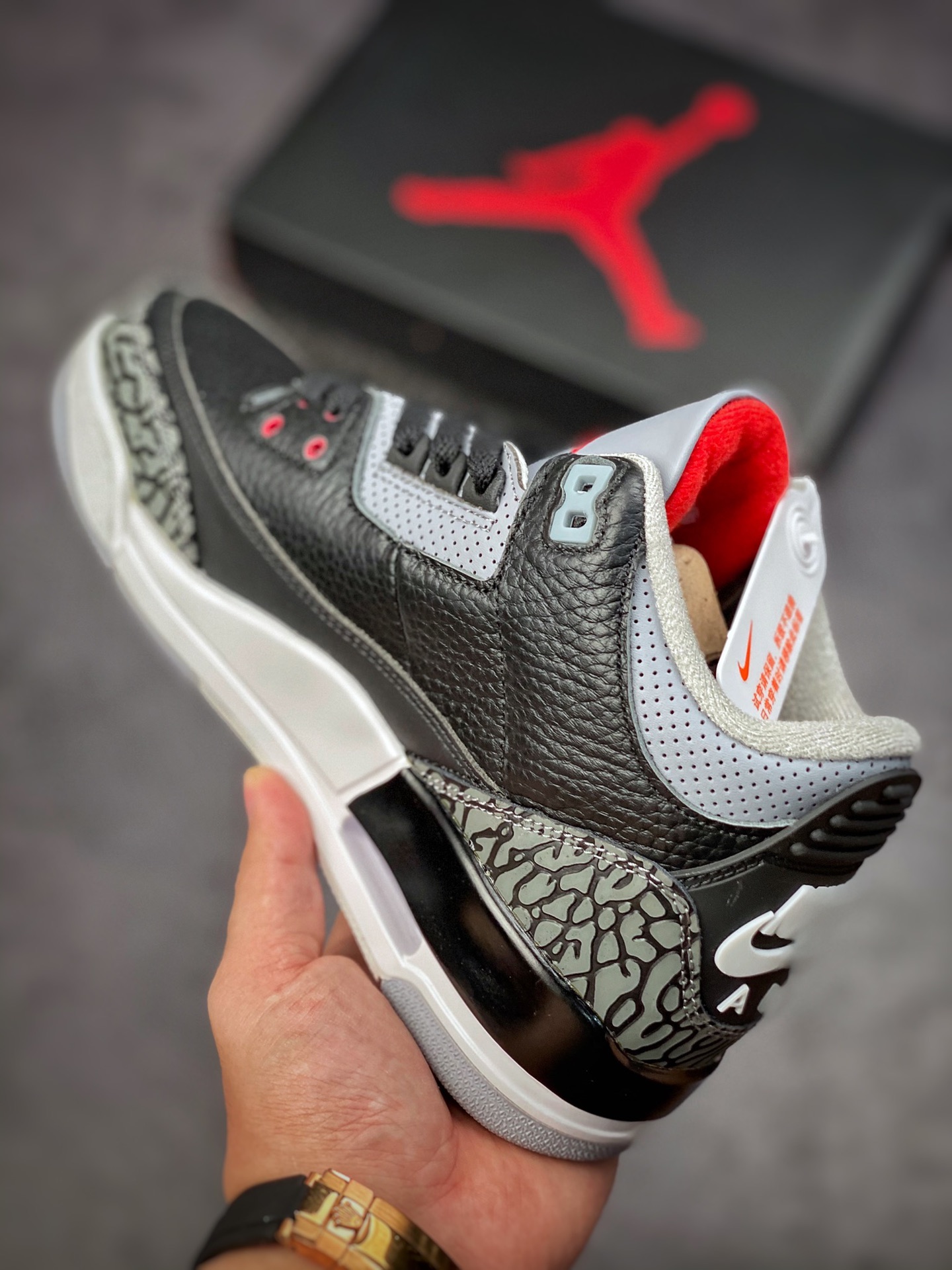 280 Air Jordan 3 Retro ”Black Cement” 黑水泥 854262-001
