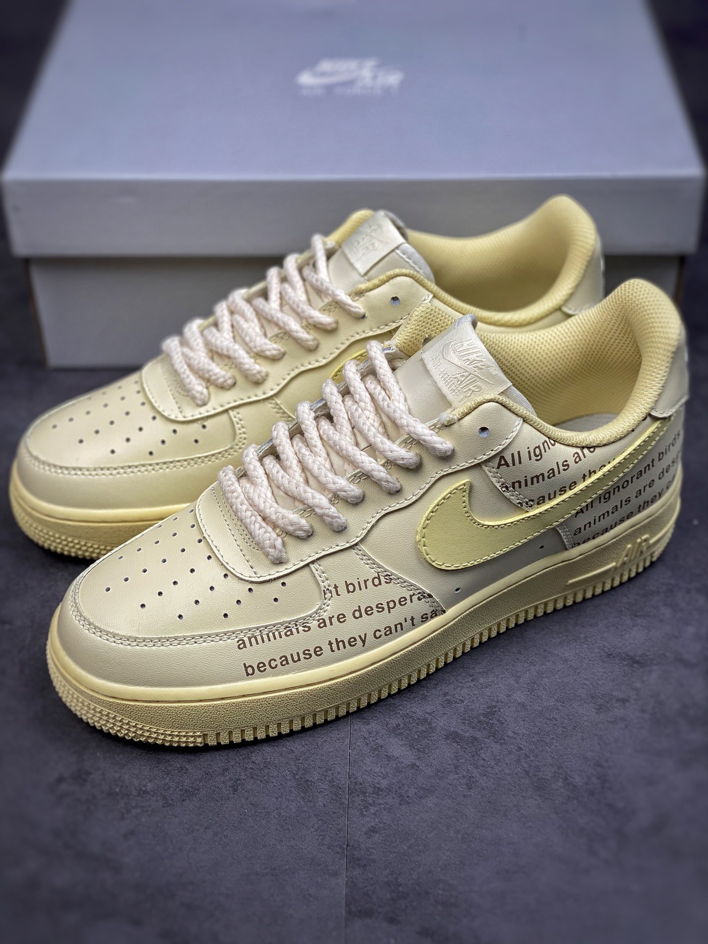 220 Nike Air Force 1 Low 07 奶黄字母 CW2288-111