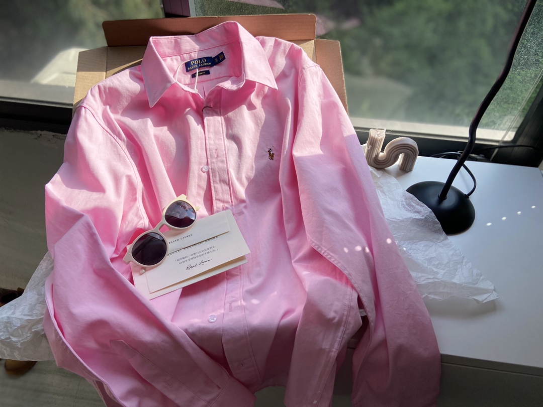 Рубашка Polo Ralph Lauren розовая Oxford