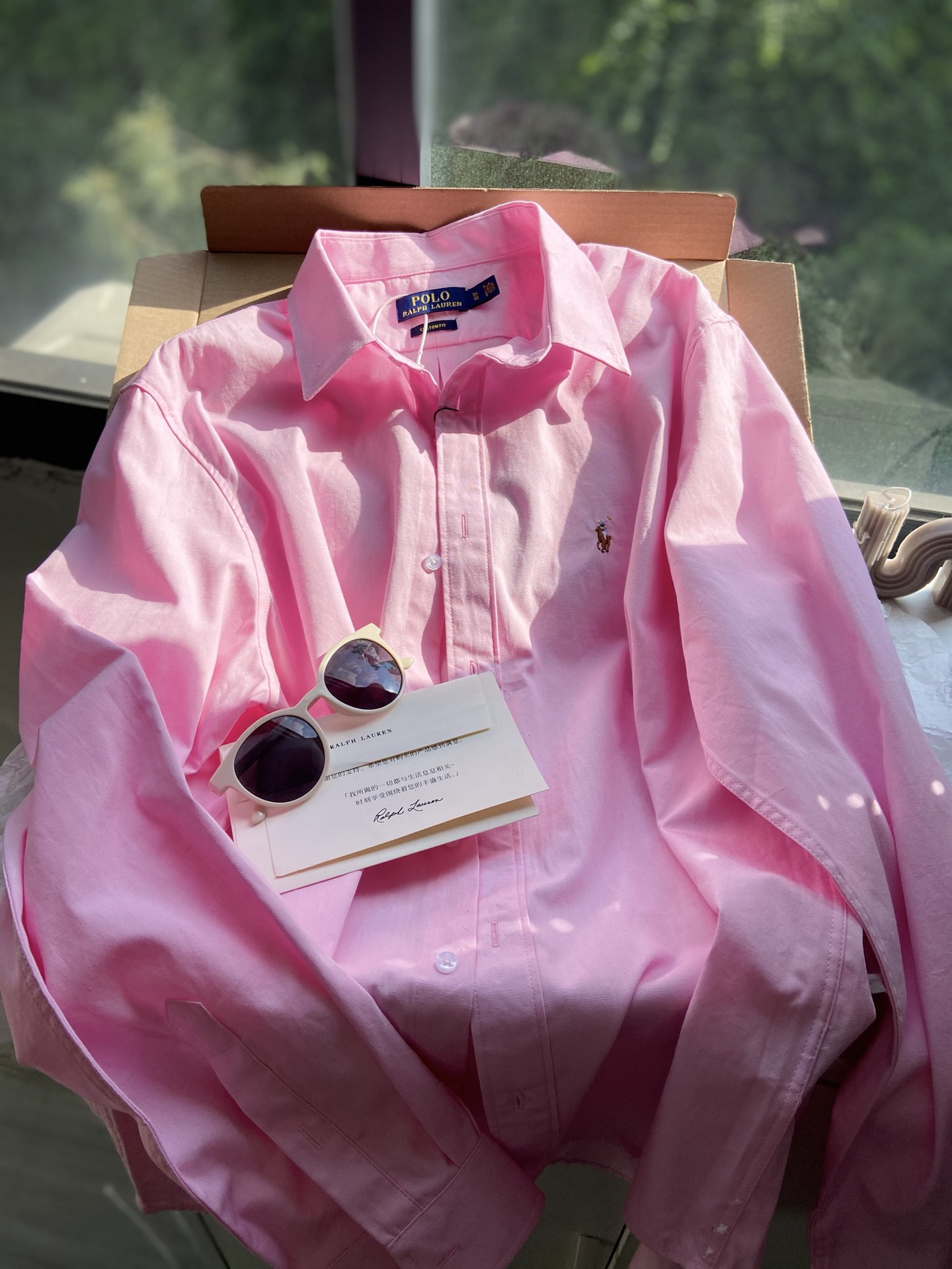 Рубашка Polo Ralph Lauren розовая Oxford