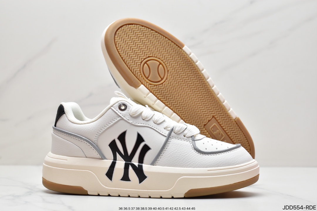 MLB Chunky Liner New York Yankees senior shoes series low-top daddy style lightweight jogging shoes 3ASXCA12N-50WHS