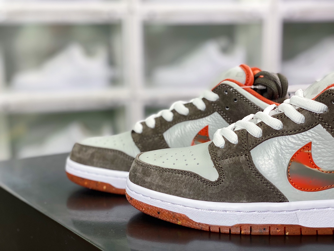 360 Crushed D.C x SB Dunk Low”Crushed D.C”扣篮系列低帮休闲运动滑板板鞋“摩卡灰橙大理石”DH7782-001