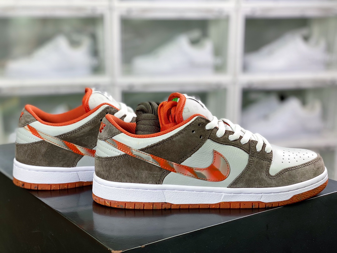 360 Crushed D.C x SB Dunk Low”Crushed D.C”扣篮系列低帮休闲运动滑板板鞋“摩卡灰橙大理石”DH7782-001