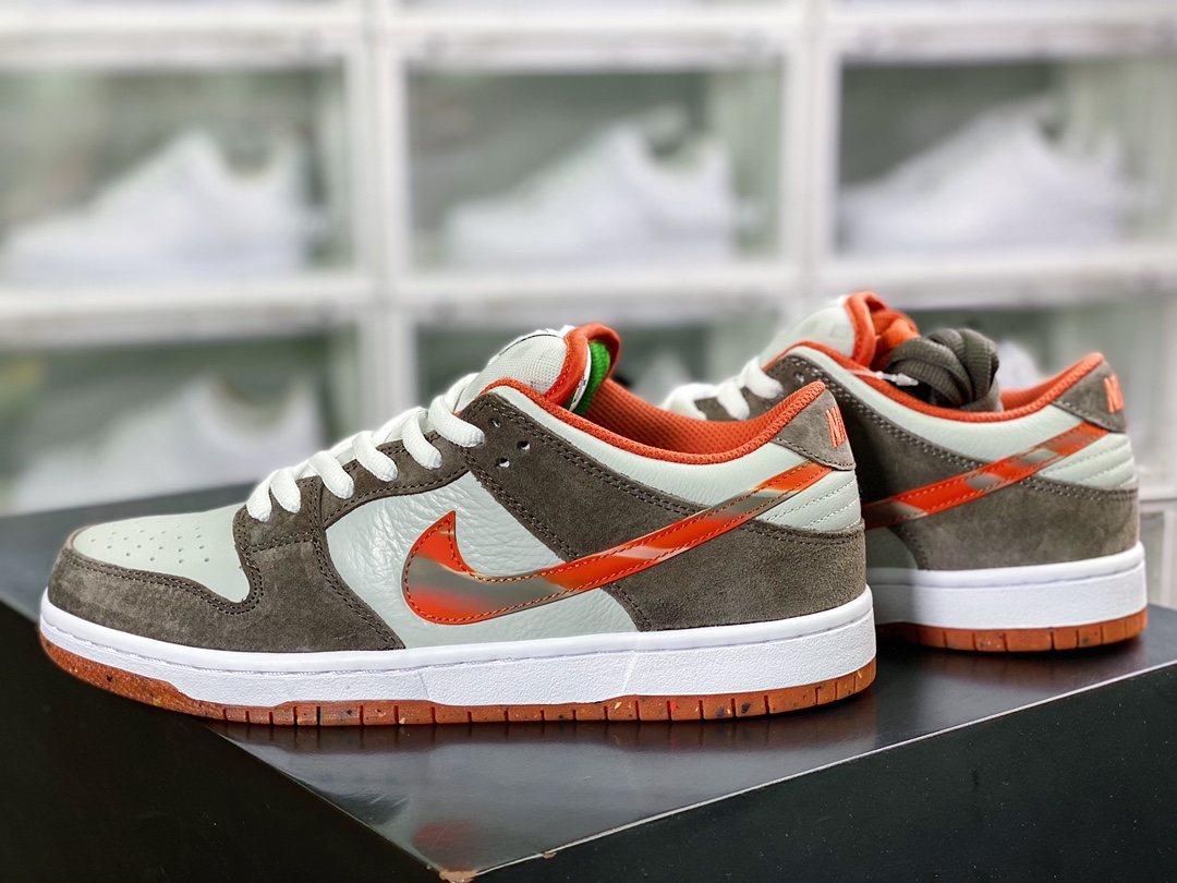 360 Crushed D.C x SB Dunk Low”Crushed D.C”扣篮系列低帮休闲运动滑板板鞋“摩卡灰橙大理石”DH7782-001