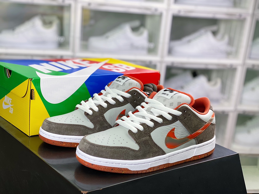 360 Crushed D.C x SB Dunk Low”Crushed D.C”扣篮系列低帮休闲运动滑板板鞋“摩卡灰橙大理石”DH7782-001