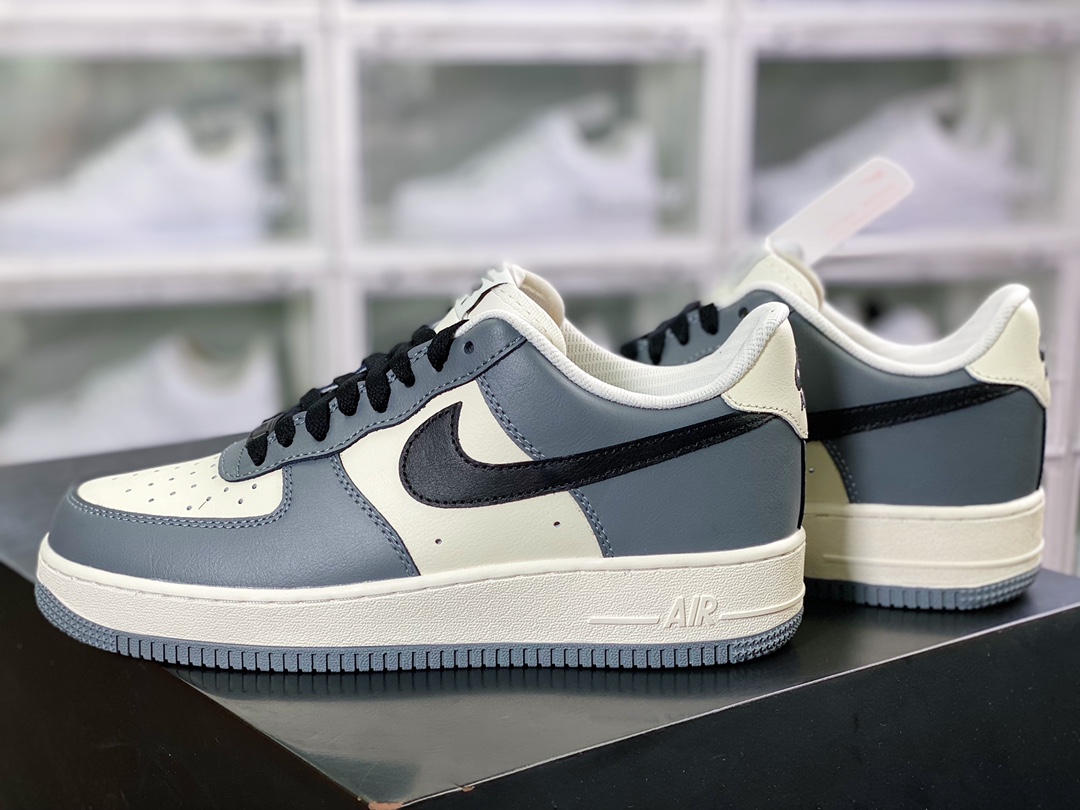 200 By You Air Force 1'07 Low Retro SP空军一号低帮经典百搭休闲运动板鞋“皮革水泥灰米白黑”FD9063-100