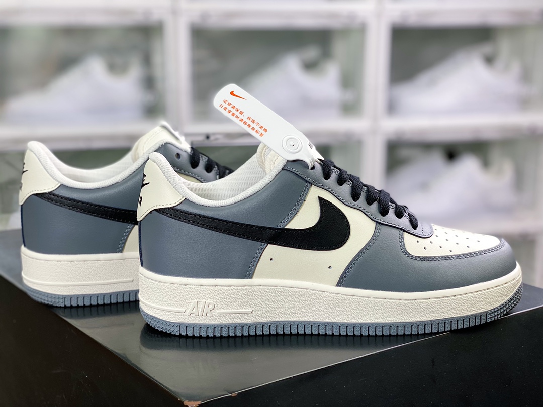 200 By You Air Force 1'07 Low Retro SP空军一号低帮经典百搭休闲运动板鞋“皮革水泥灰米白黑”FD9063-100