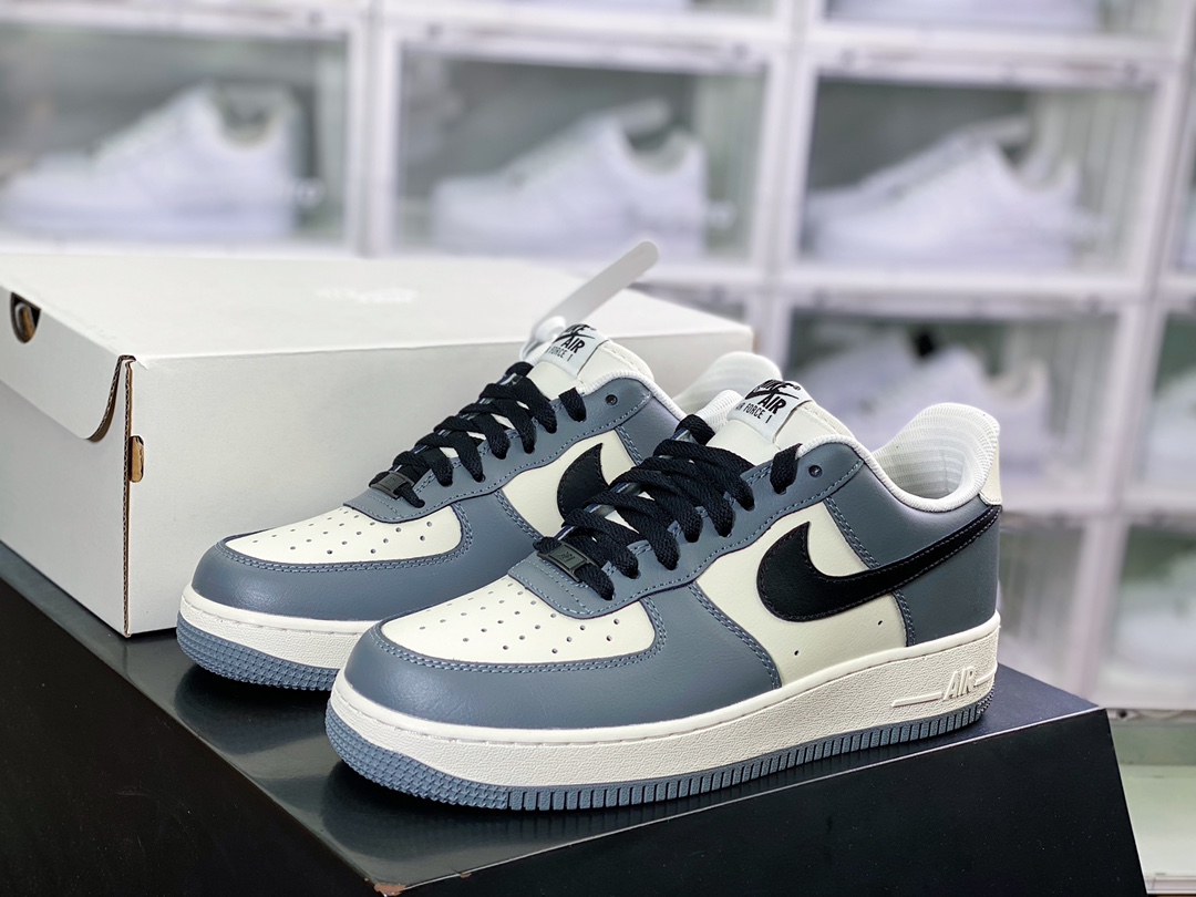 200 By You Air Force 1'07 Low Retro SP空军一号低帮经典百搭休闲运动板鞋“皮革水泥灰米白黑”FD9063-100