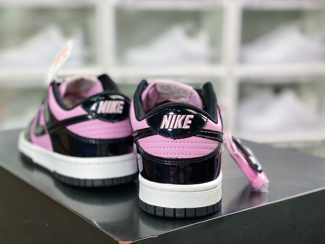220 SB Dunk Low”White/Black”扣篮系列低帮休闲运动滑板板鞋“皮革黑紫”DJ9955-600
