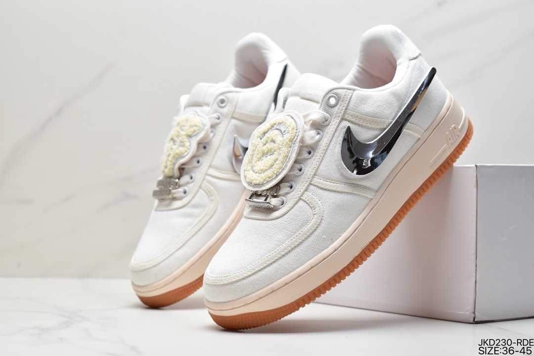 160 Travis Scott X Nike Air Force 1 Low ”ravis Scott White”空军一号低帮AQ4211-101