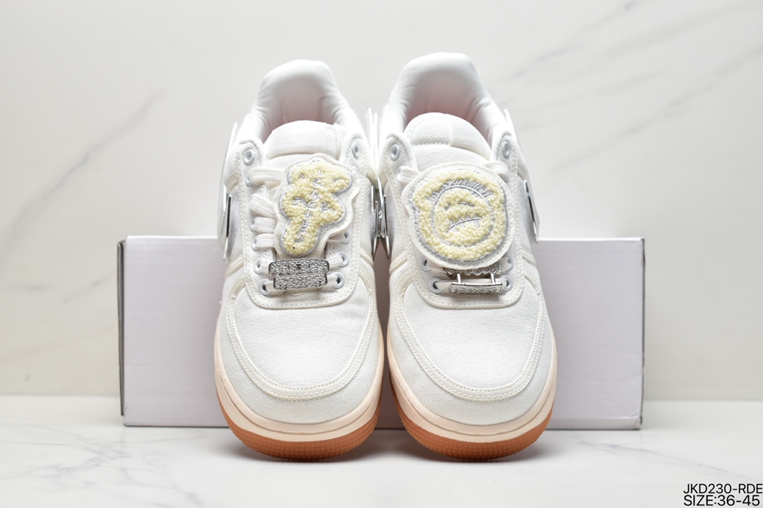 160 Travis Scott X Nike Air Force 1 Low ”ravis Scott White”空军一号低帮AQ4211-101