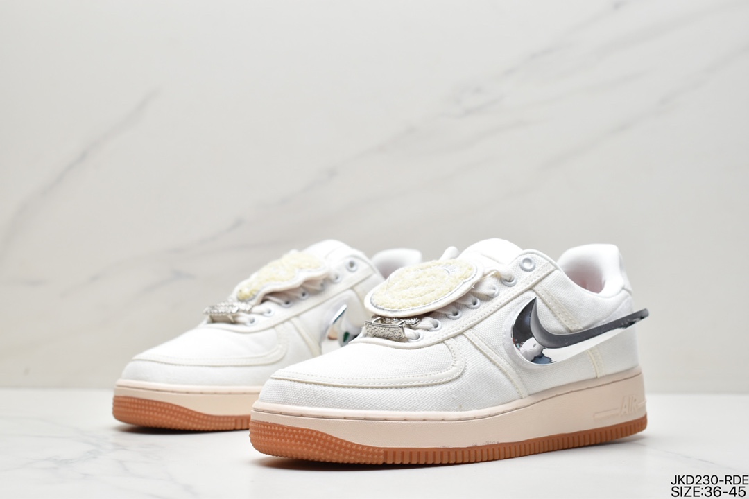 160 Travis Scott X Nike Air Force 1 Low ”ravis Scott White”空军一号低帮AQ4211-101