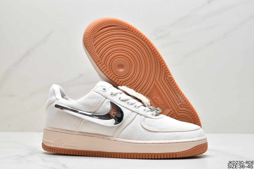 160 Travis Scott X Nike Air Force 1 Low ”ravis Scott White”空军一号低帮AQ4211-101