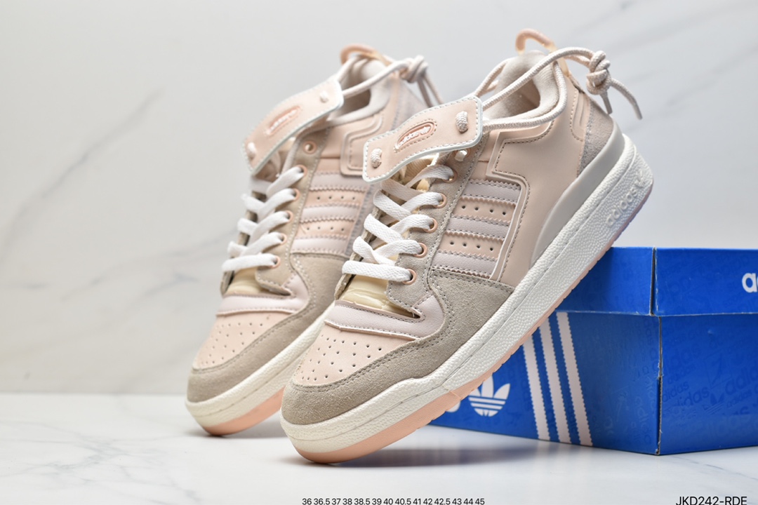 Adidas clover Originals Forum 84 Low Rome series Velcro low help retro lace-up all-match casual sports shoes GW8725