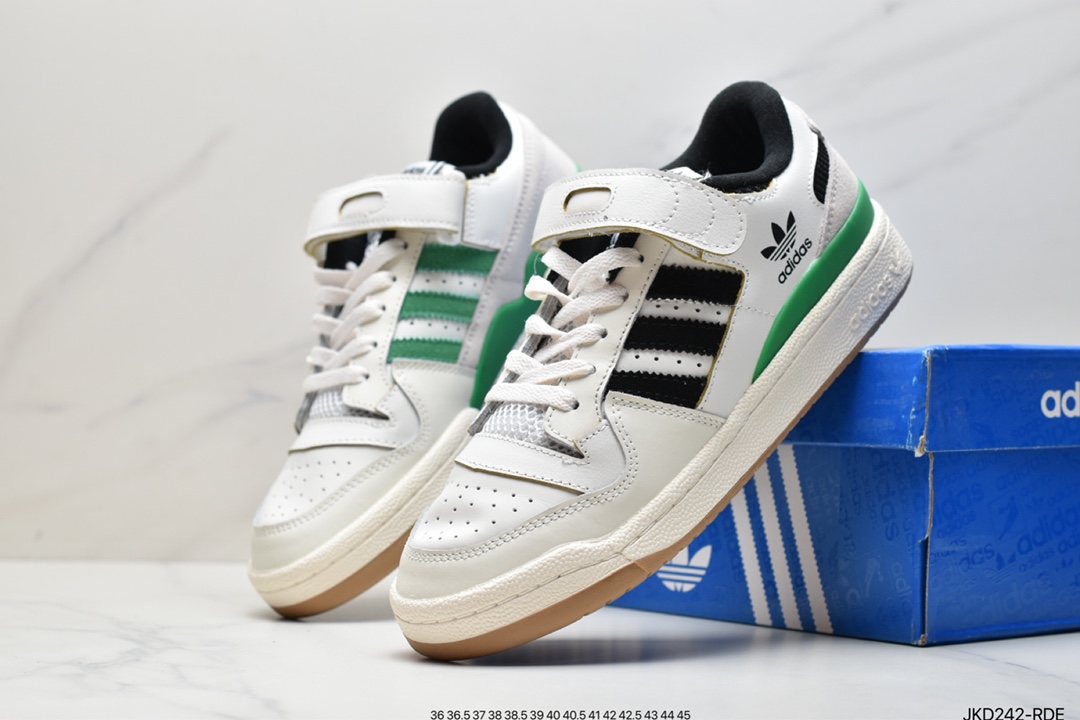 Adidas clover Originals Forum 84 Low Rome series Velcro low help retro lace-up all-match casual sports shoes GW8725