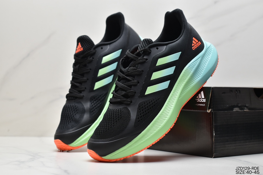 140 阿迪达斯Adidas Questartnd清风系列 贾卡网纱鞋面 跑步鞋