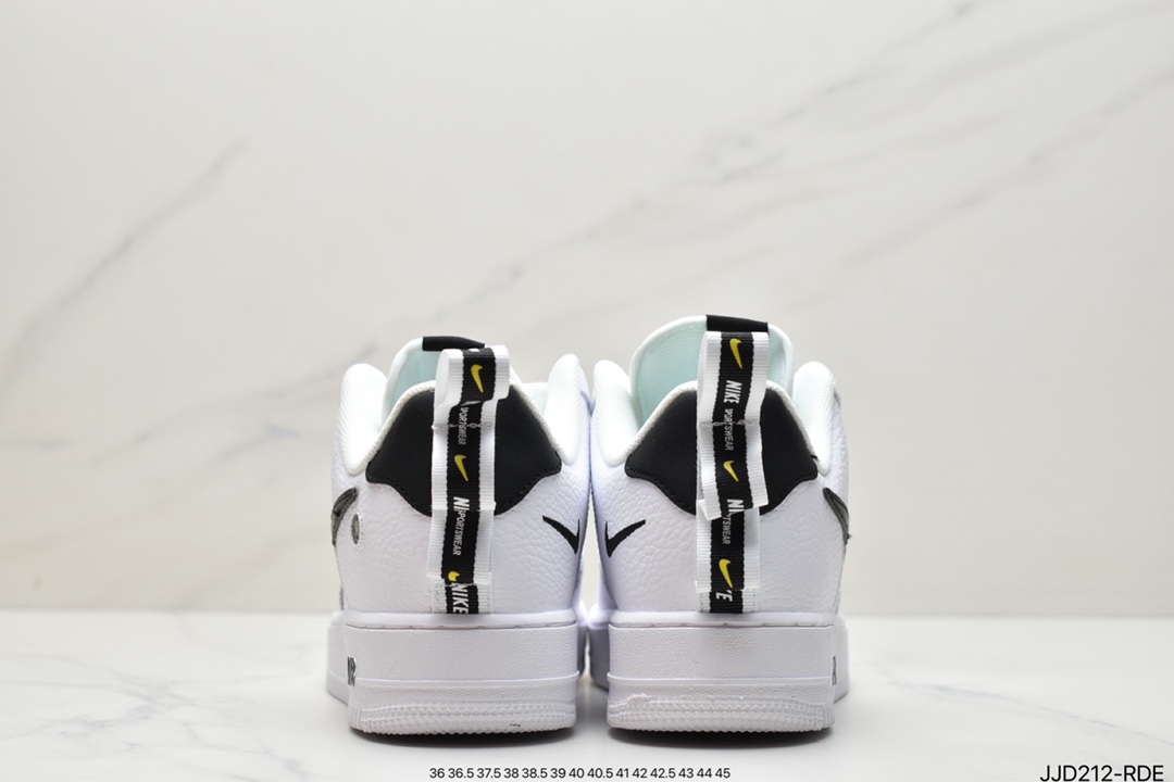 130 耐克/Nike Air Force 1 Utility White BLACK 白黑结构 AJ7747-100
