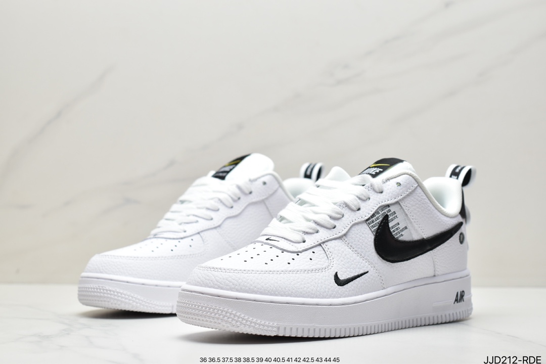 130 耐克/Nike Air Force 1 Utility White BLACK 白黑结构 AJ7747-100
