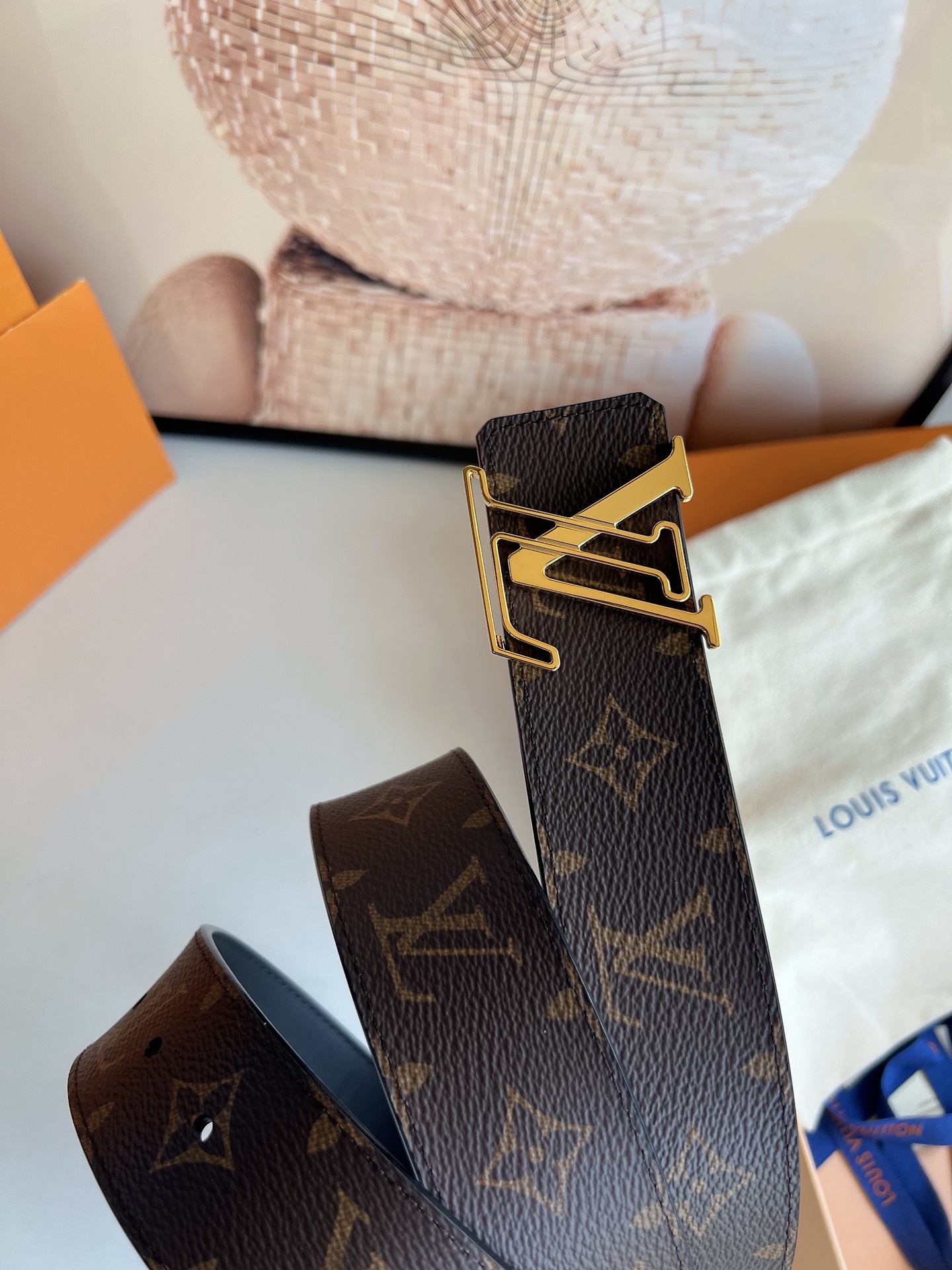 LV/路易威登   2022新款男士商务腰带4.0cm