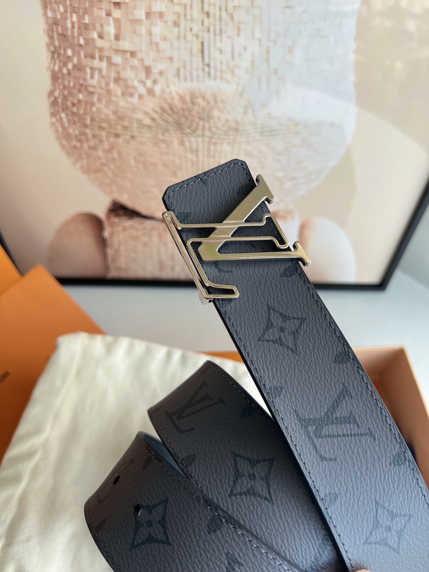 LV/路易威登   2022新款男士商务腰带4.0cm