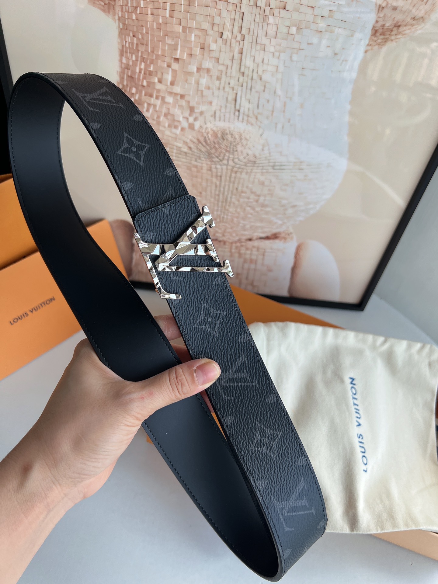 LV/路易威登   2022新款男士商务腰带4.0cm