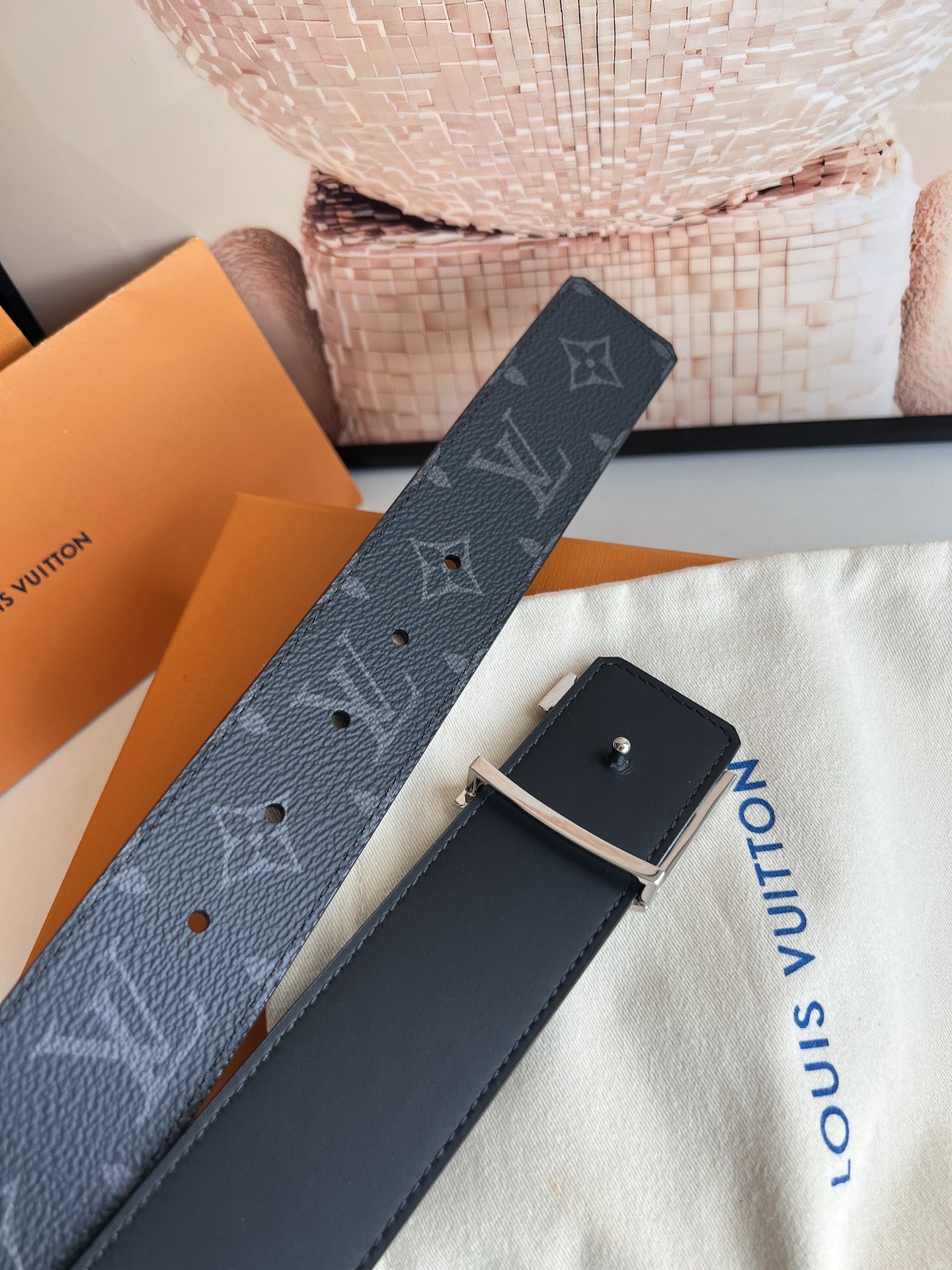 LV/路易威登   2022新款男士商务腰带4.0cm