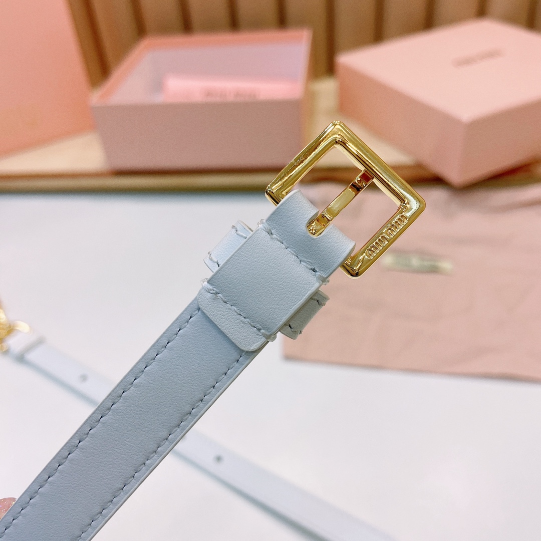 MiuMiuOversize涂珐琅金