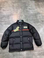 Gucci Clothing Down Jacket Black Unisex Fall/Winter Collection