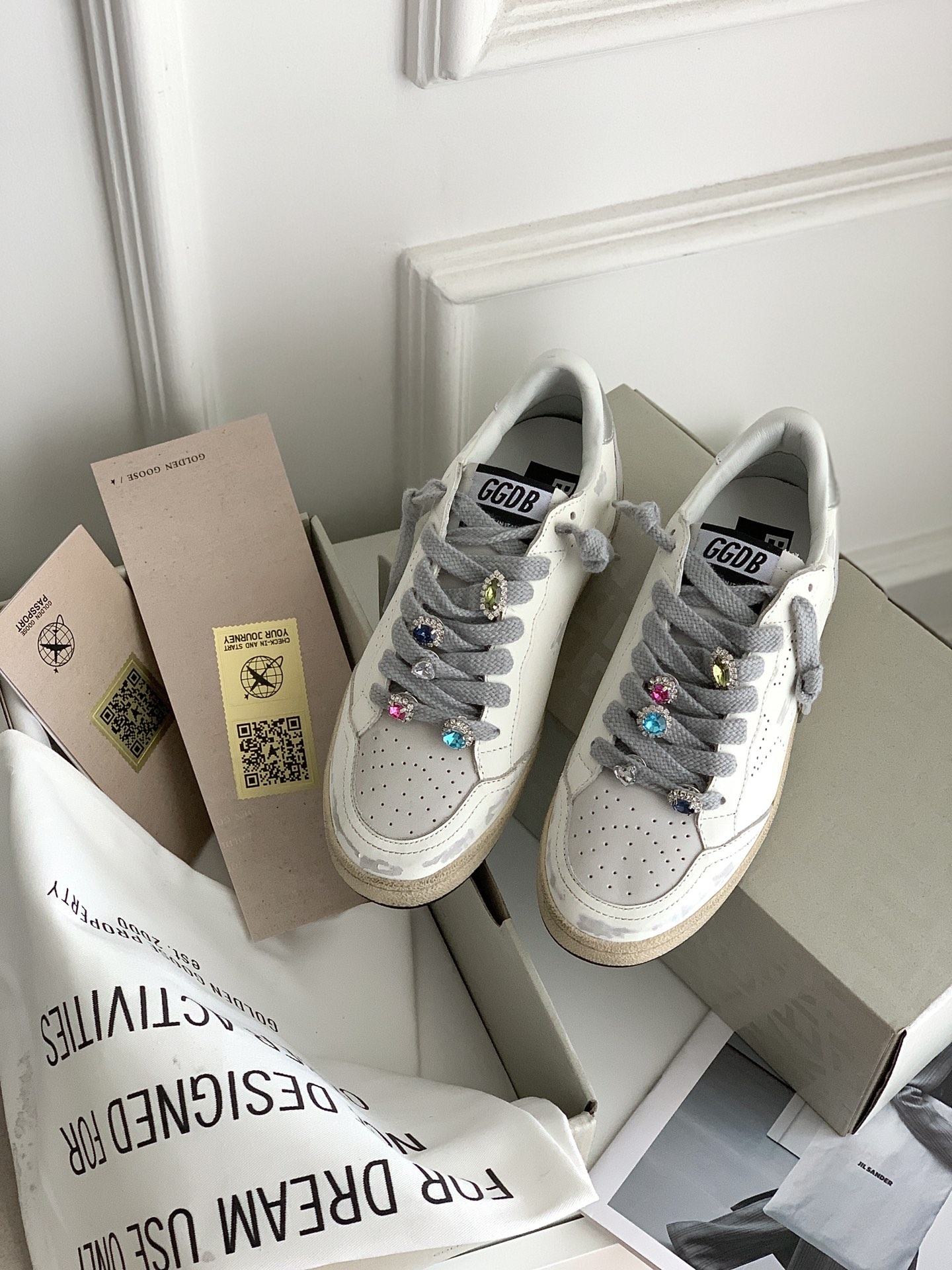 Golden Goose Haut
 Chaussures De Skate Graffiti Or Unisexe Cuir de vache Le TPU