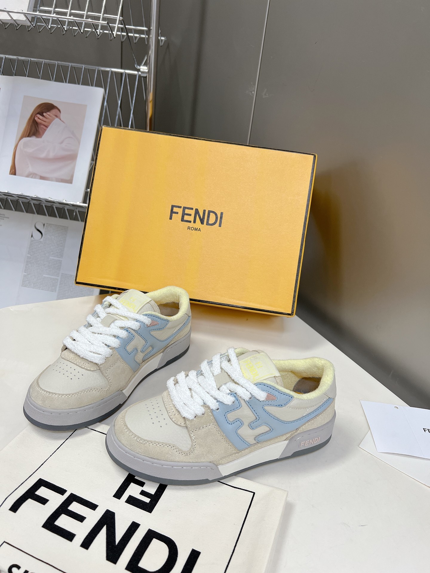 男装10Fendi芬迪2022新春爆款系列情侣休闲运动鞋FDmatch原版7200购入一比一复刻设计师K