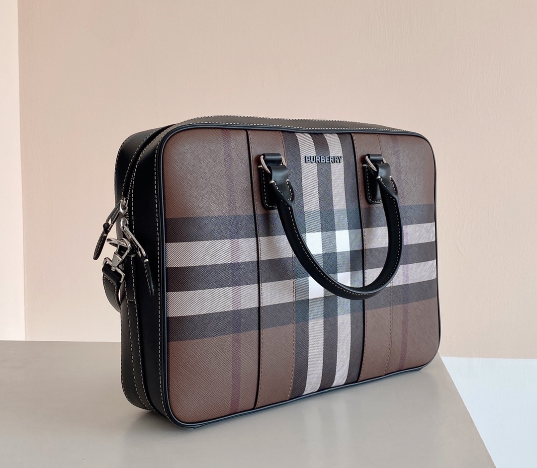 Burberry briefcase Brown Check large business