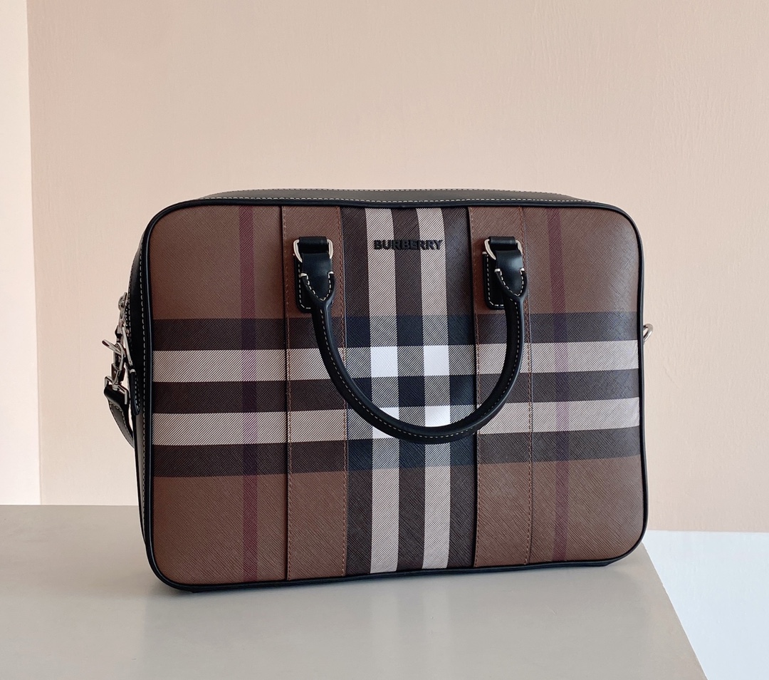 Burberry briefcase Brown Check large business