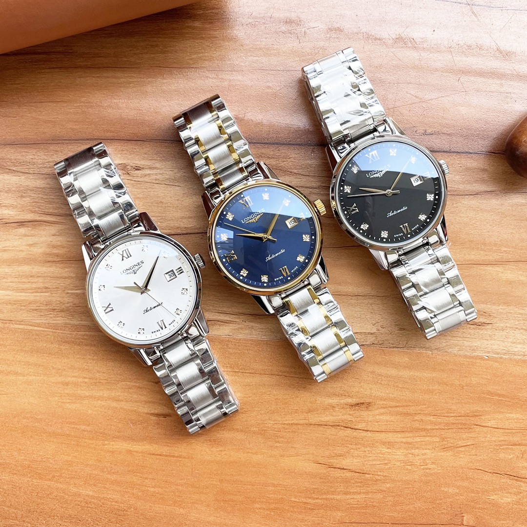三针精品 简约款式 最新：浪琴 Longines 最佳设计独家首发 类型：精品男士腕表 表带：真牛皮/316精钢表带 机芯：西铁城机芯 镜面：蓝宝石玻璃更高清 品味高雅 浩瀚大气 匠心独运 腕间瑰宝 尺寸：直径41mm厚12mm热卖上市欢迎转载