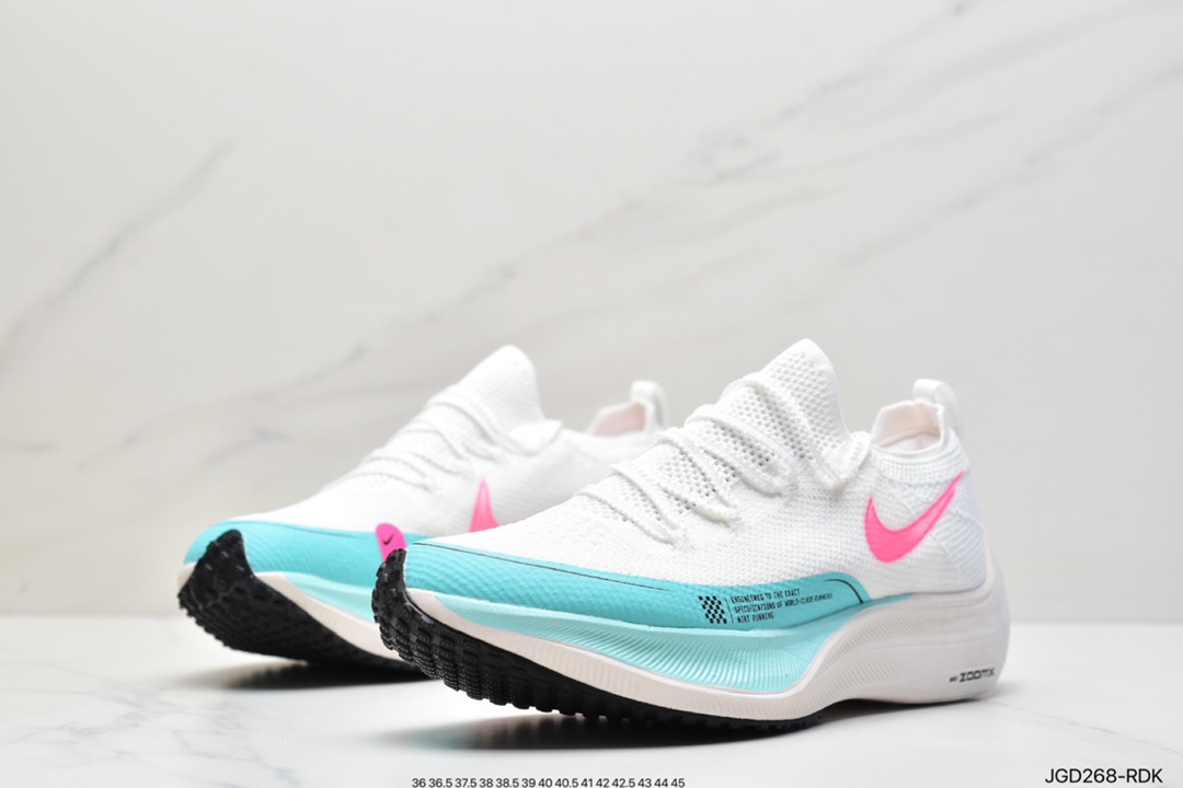 180 耐克Nk ZoomX Vaporfly NEXT％ 4.0 马拉松透气运动跑鞋 DM4386-995