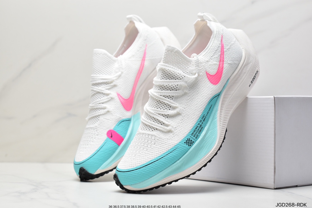 180 耐克Nk ZoomX Vaporfly NEXT％ 4.0 马拉松透气运动跑鞋 DM4386-995