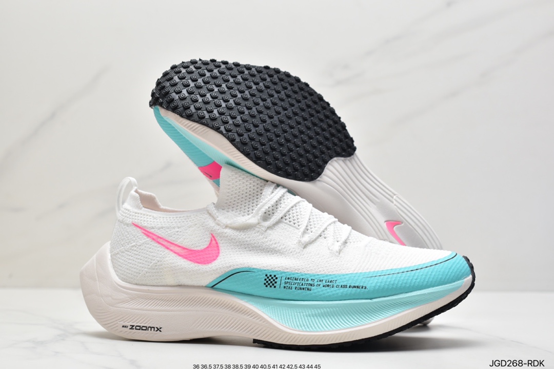 180 耐克Nk ZoomX Vaporfly NEXT％ 4.0 马拉松透气运动跑鞋 DM4386-995
