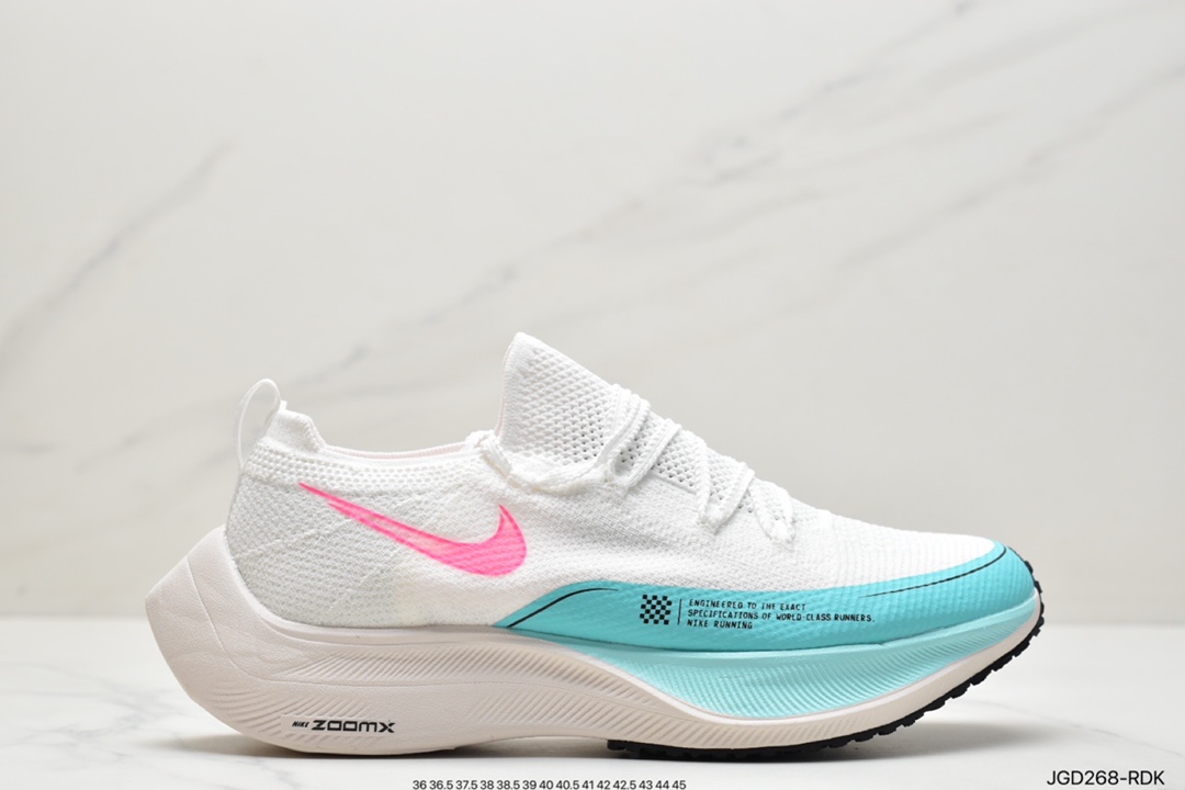180 耐克Nk ZoomX Vaporfly NEXT％ 4.0 马拉松透气运动跑鞋 DM4386-995