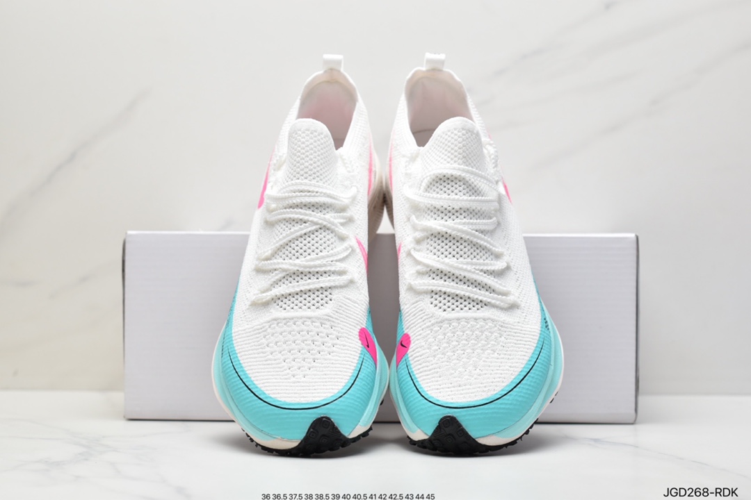 180 耐克Nk ZoomX Vaporfly NEXT％ 4.0 马拉松透气运动跑鞋 DM4386-995
