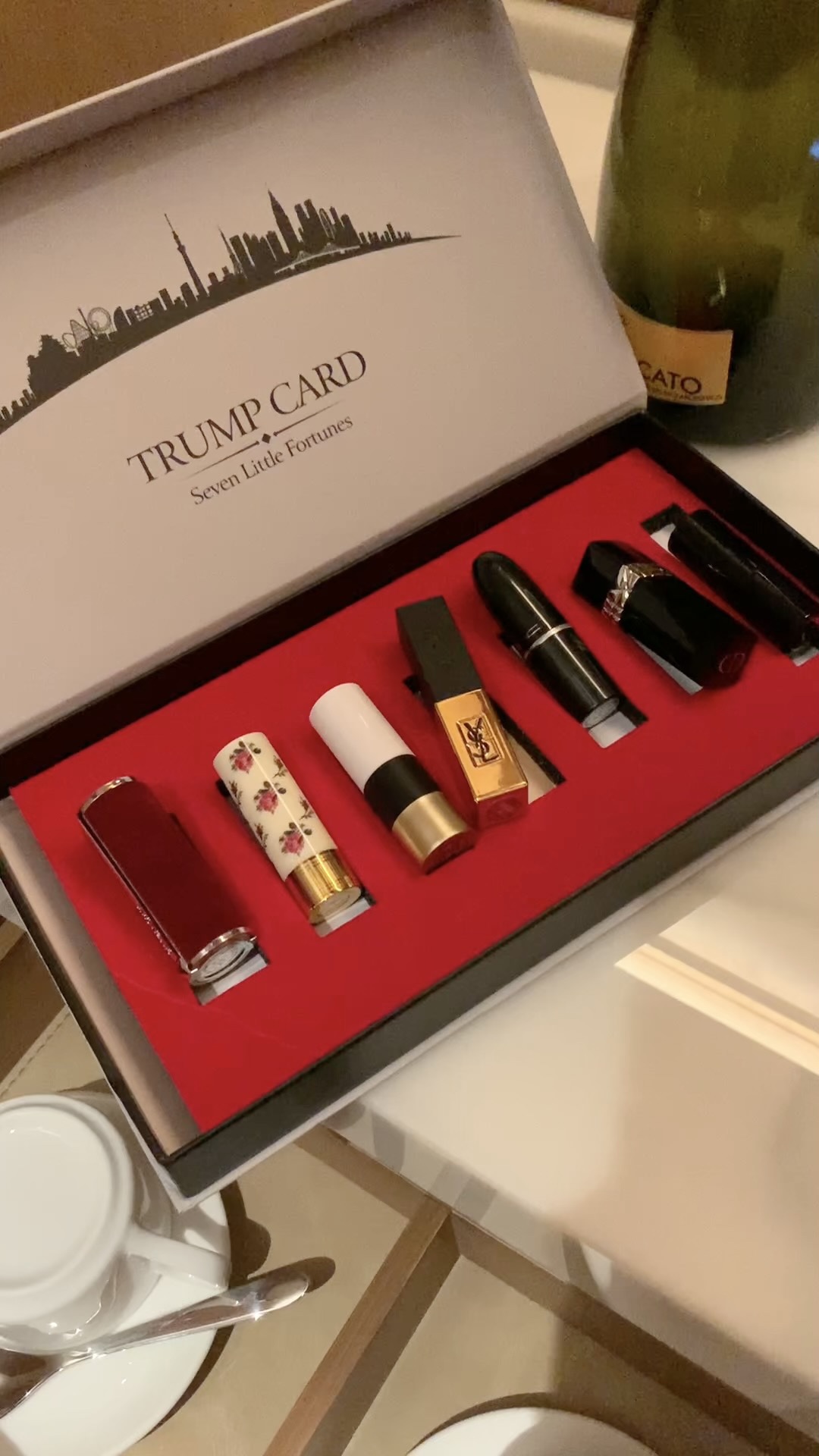 Trump Card Seven Little Fortunes Lipstick Set - High-End Luxury Lip Colors