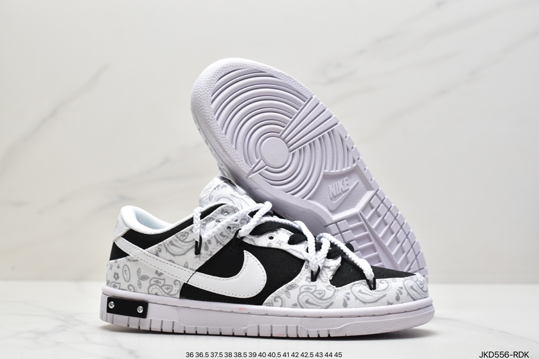 160 耐克Nike SB Dunk Low ESS”White Paisley”扣篮系列低帮休闲运动滑板板鞋DJ9955-100