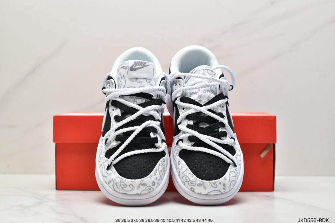 160 耐克Nike SB Dunk Low ESS”White Paisley”扣篮系列低帮休闲运动滑板板鞋DJ9955-100