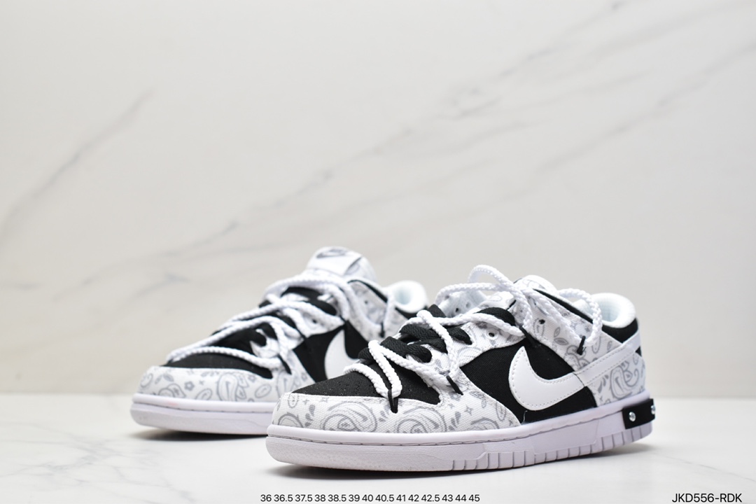 160 耐克Nike SB Dunk Low ESS”White Paisley”扣篮系列低帮休闲运动滑板板鞋DJ9955-100