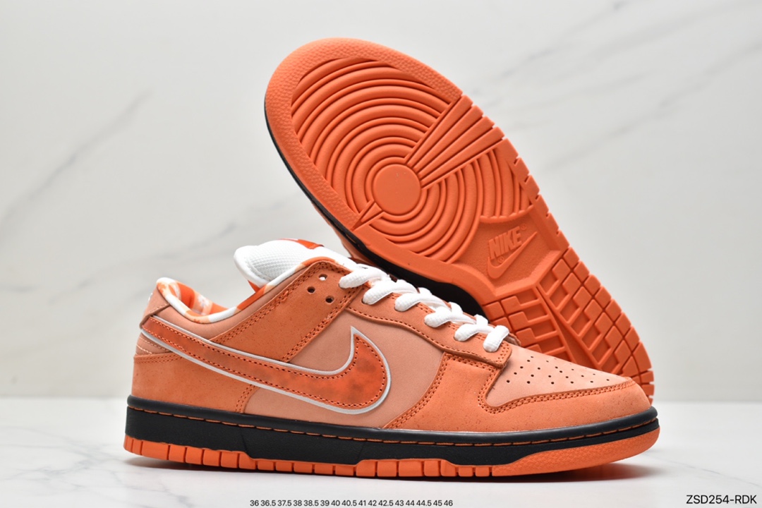 320 Top版本Dunk SB橙龙虾 波士顿知名鞋店重磅联名 Concepts x Nike SB Dunk Low ”Orange Lobster” 橙龙虾 FD8776-800