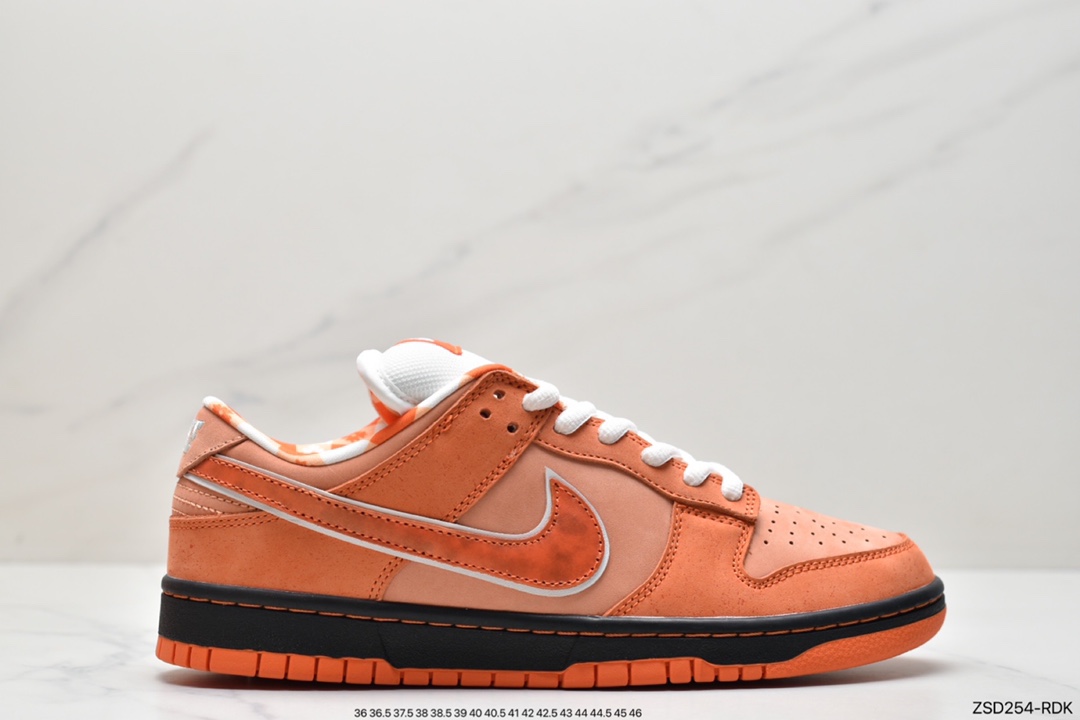 320 Top版本Dunk SB橙龙虾 波士顿知名鞋店重磅联名 Concepts x Nike SB Dunk Low ”Orange Lobster” 橙龙虾 FD8776-800