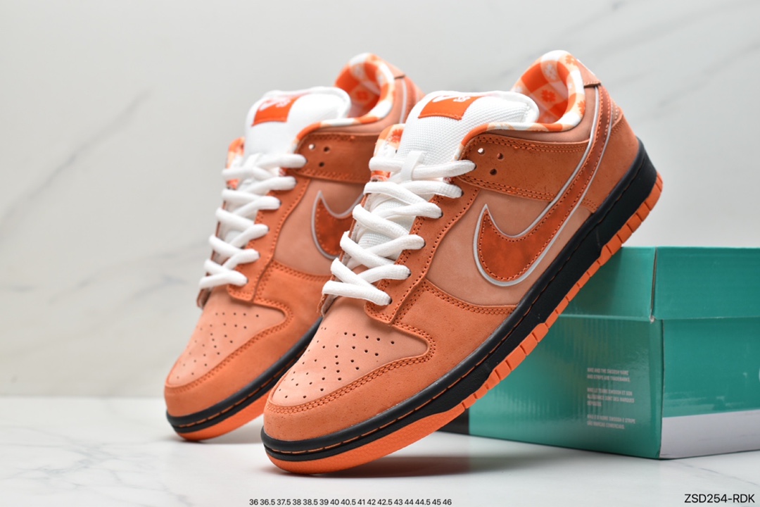 320 Top版本Dunk SB橙龙虾 波士顿知名鞋店重磅联名 Concepts x Nike SB Dunk Low ”Orange Lobster” 橙龙虾 FD8776-800