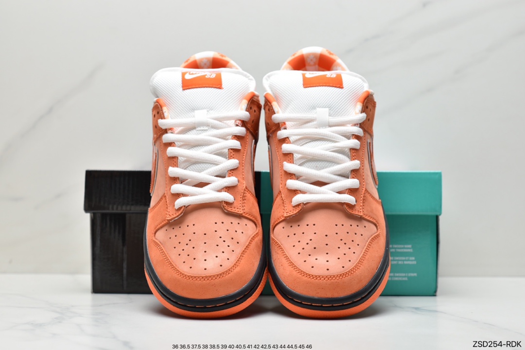 320 Top版本Dunk SB橙龙虾 波士顿知名鞋店重磅联名 Concepts x Nike SB Dunk Low ”Orange Lobster” 橙龙虾 FD8776-800