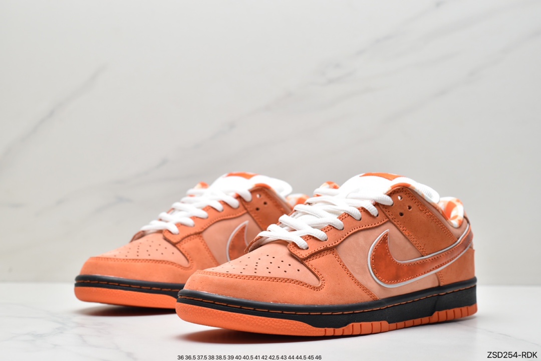 320 Top版本Dunk SB橙龙虾 波士顿知名鞋店重磅联名 Concepts x Nike SB Dunk Low ”Orange Lobster” 橙龙虾 FD8776-800