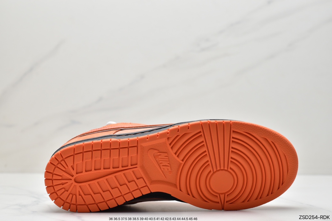 320 Top版本Dunk SB橙龙虾 波士顿知名鞋店重磅联名 Concepts x Nike SB Dunk Low ”Orange Lobster” 橙龙虾 FD8776-800